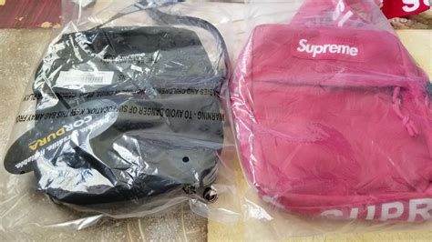 supreme ss18 shoulder bag fake vs real|authentic supreme vs fake clothing.